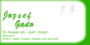 jozsef gado business card